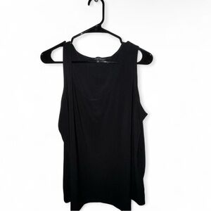 Slinky Brand Black Scoop Neck Women's Tank Top